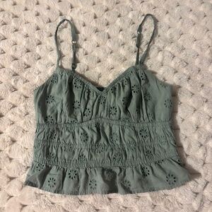 Hollister Green Tank Top | XS